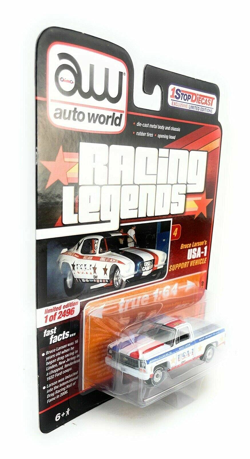 Amazon.com: Auto World 1973 Chevrolet C-10 Racing Legends Bruce